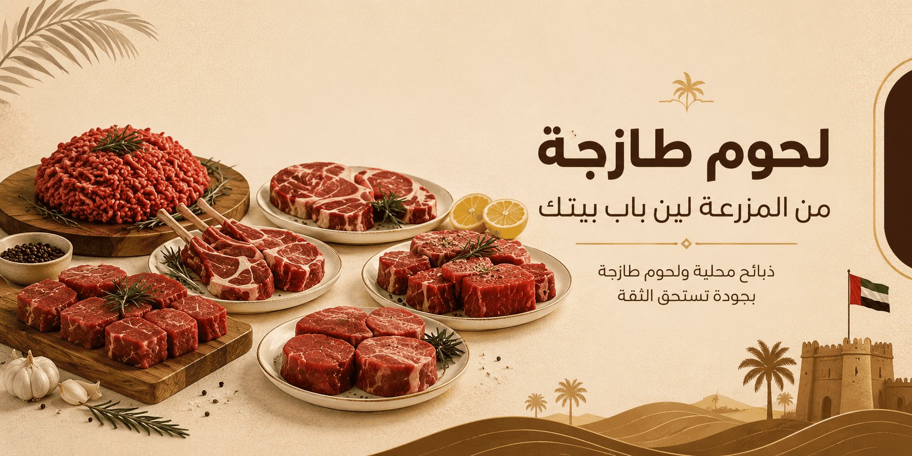 بانر أسماك طازجة